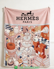 Hermes Throw Blankets